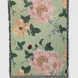 Garden Rose Woven Blanket
