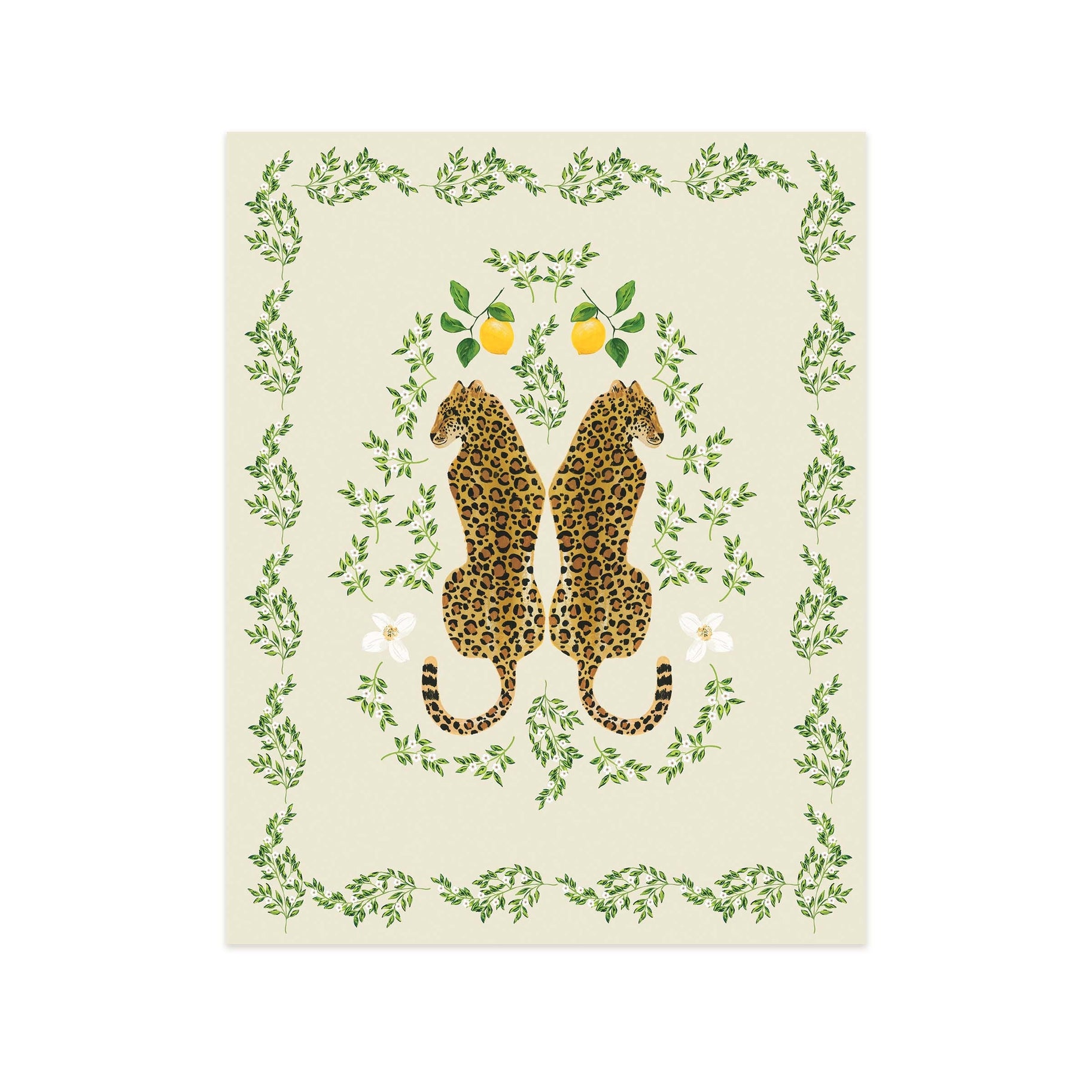 Cheetah Print Cross Design | Postcard