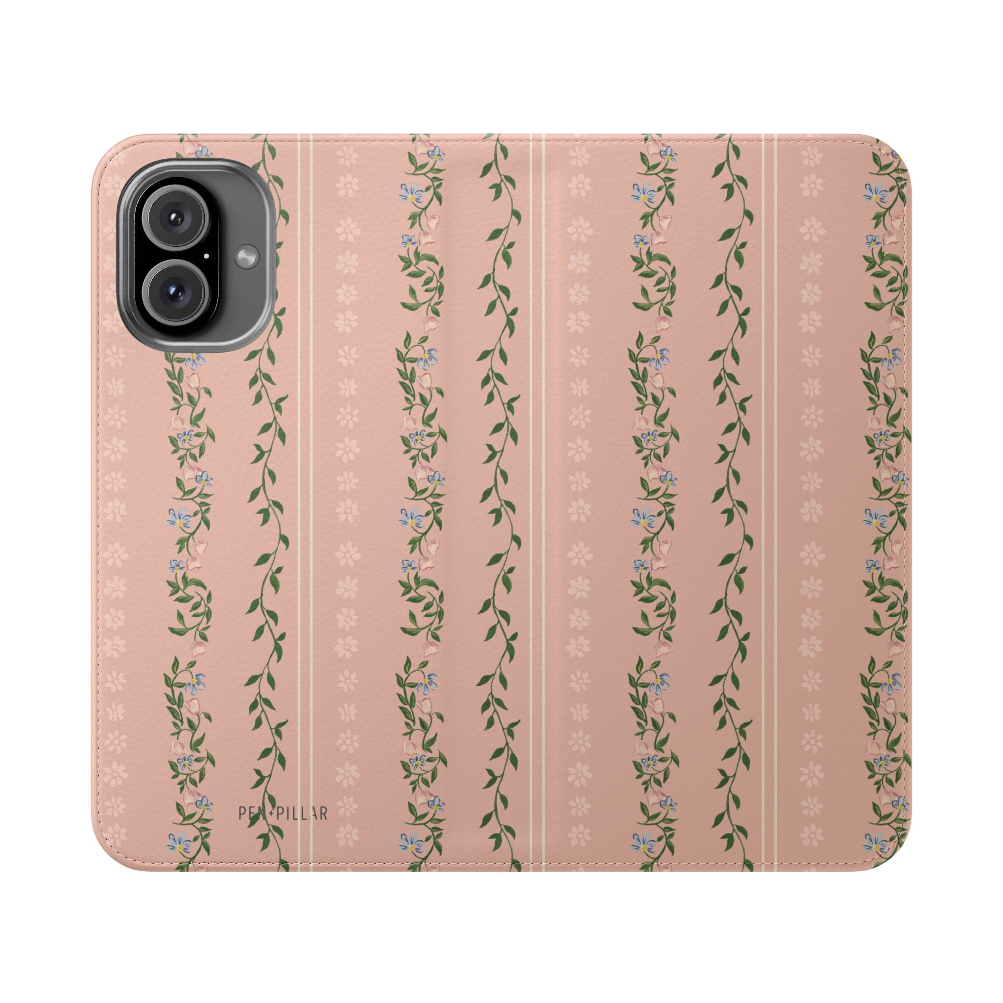 Camellia Flip Wallet Case