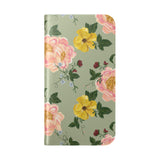 Garden Rose Flip Wallet Case