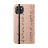 Camellia Flip Wallet Case