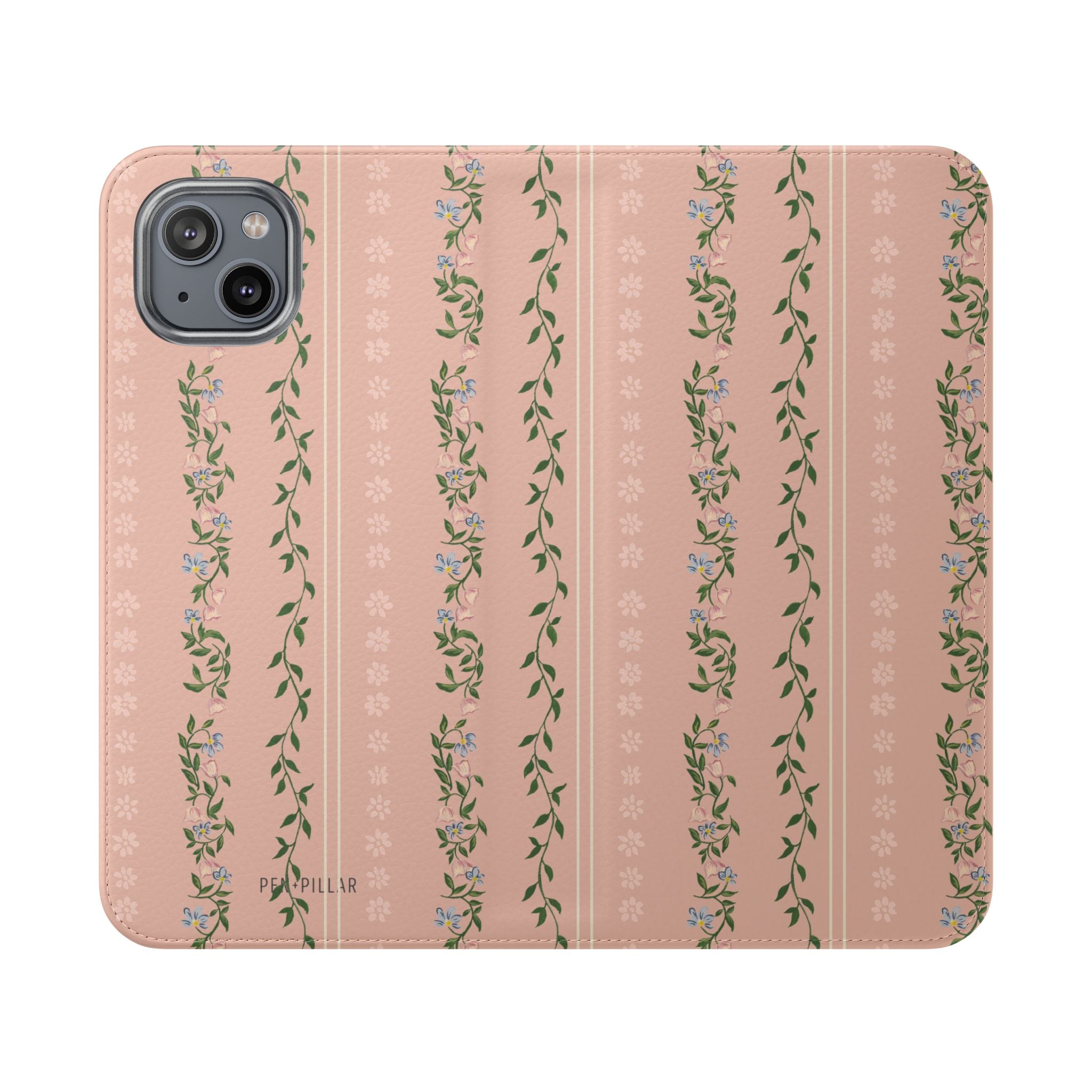 Camellia Flip Wallet Case