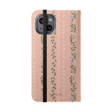 Camellia Flip Wallet Case