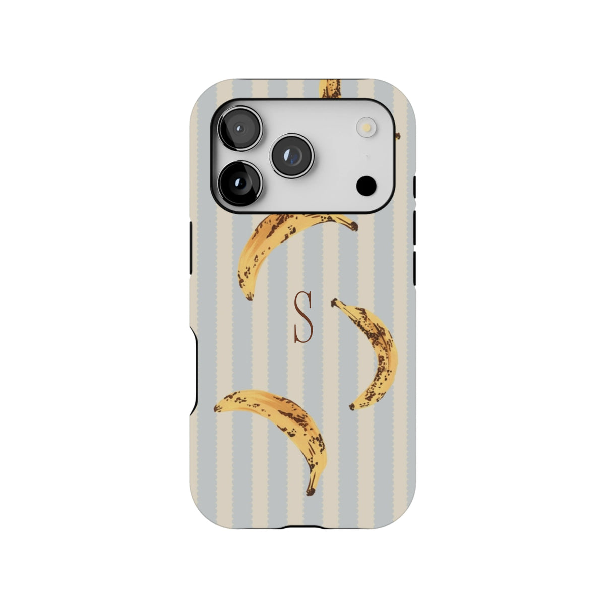 Striped Bananas Personalized iPhone Case