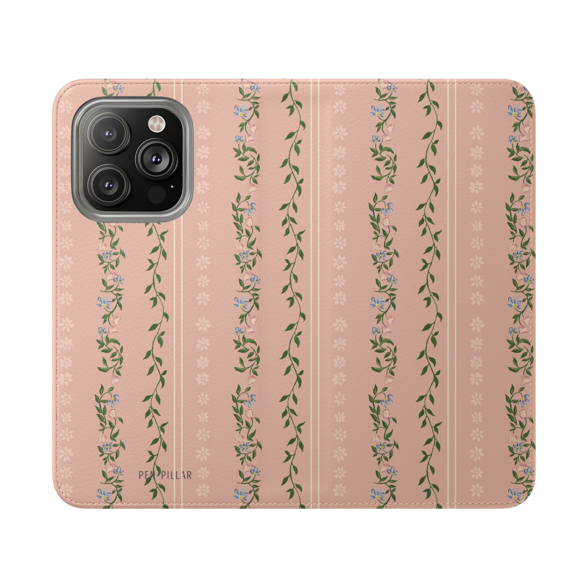 Camellia Flip Wallet Case