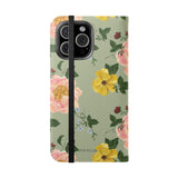 Garden Rose Flip Wallet Case