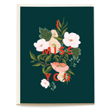 Emerald Blooms Miss You Card