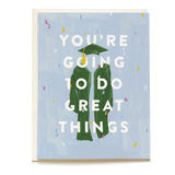 Cap and Gown Graduation Card