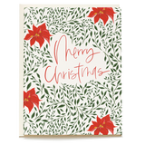 Poinsettia Holiday Card