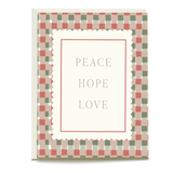 Peace Hope Love Holiday Card
