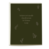 Naptime Holiday Card