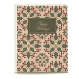 Mosaic Holly Holiday Card