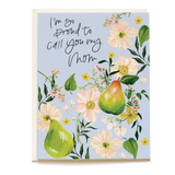 Pear Orchard Mother's Day Card