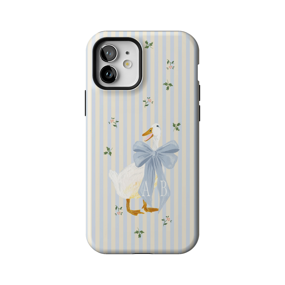 Dainty Duck Personalized iPhone Case