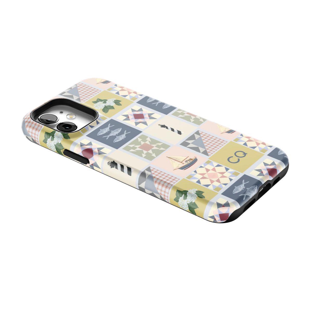 Coastal Quilt Personalized iPhone Case