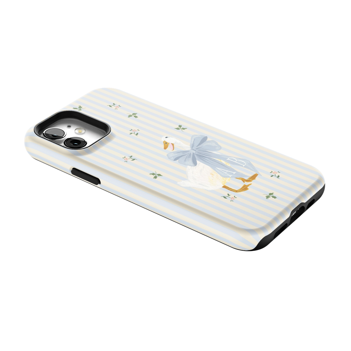 Dainty Duck Personalized iPhone Case
