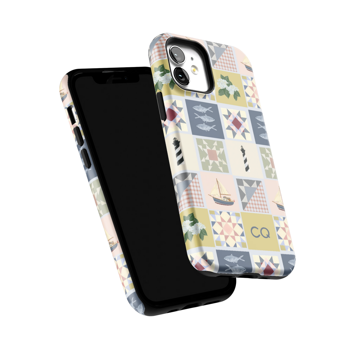 Coastal Quilt Personalized iPhone Case