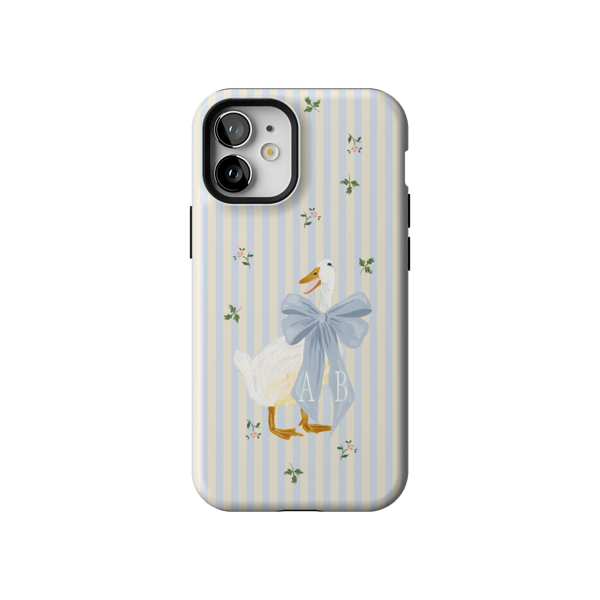 Dainty Duck Personalized iPhone Case