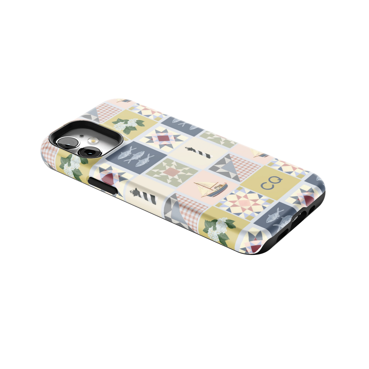 Coastal Quilt Personalized iPhone Case