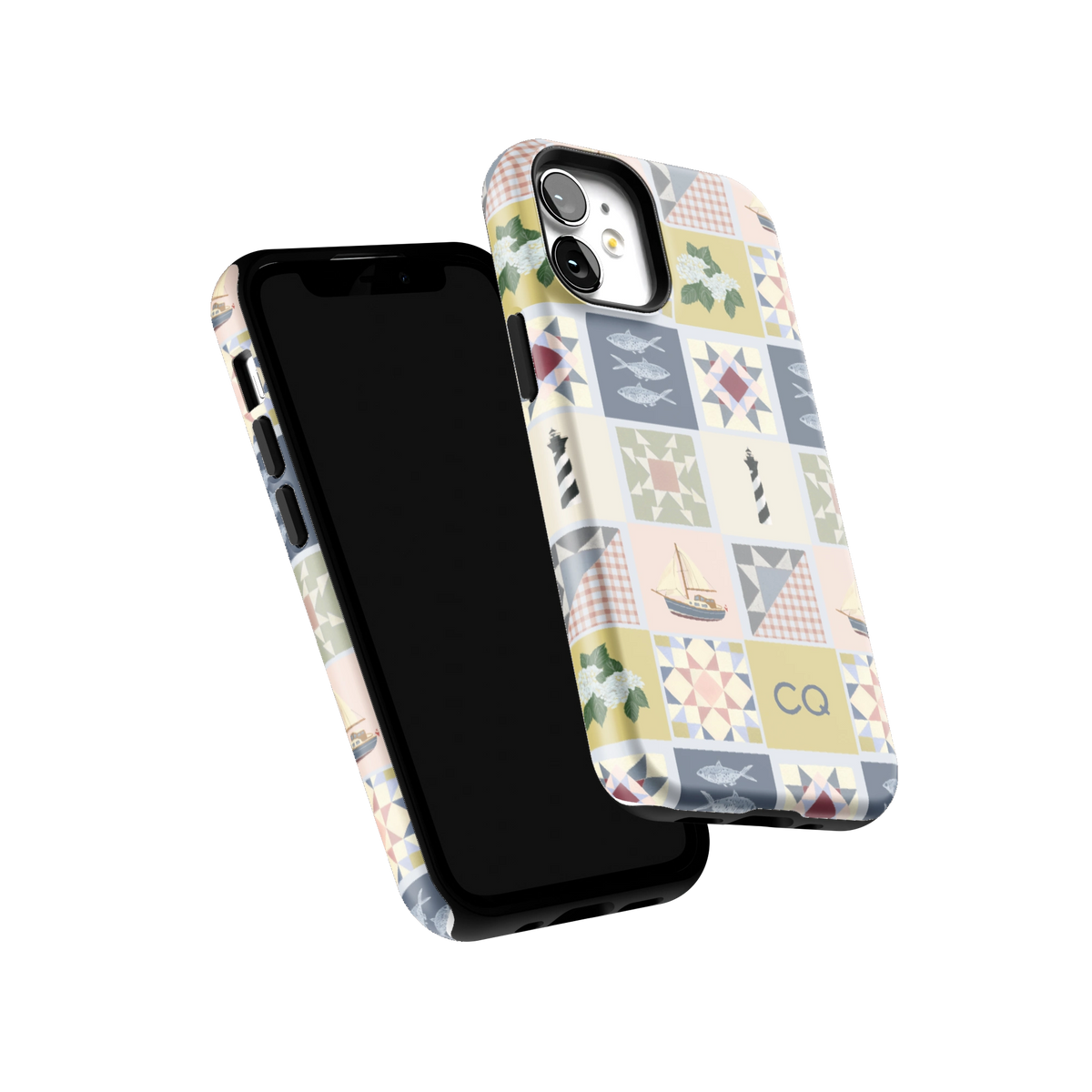 Coastal Quilt Personalized iPhone Case