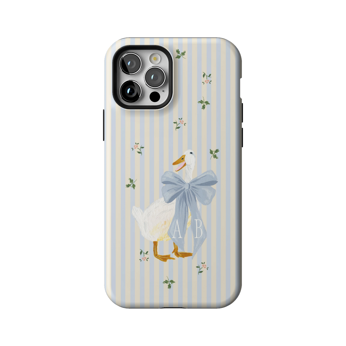 Dainty Duck Personalized iPhone Case