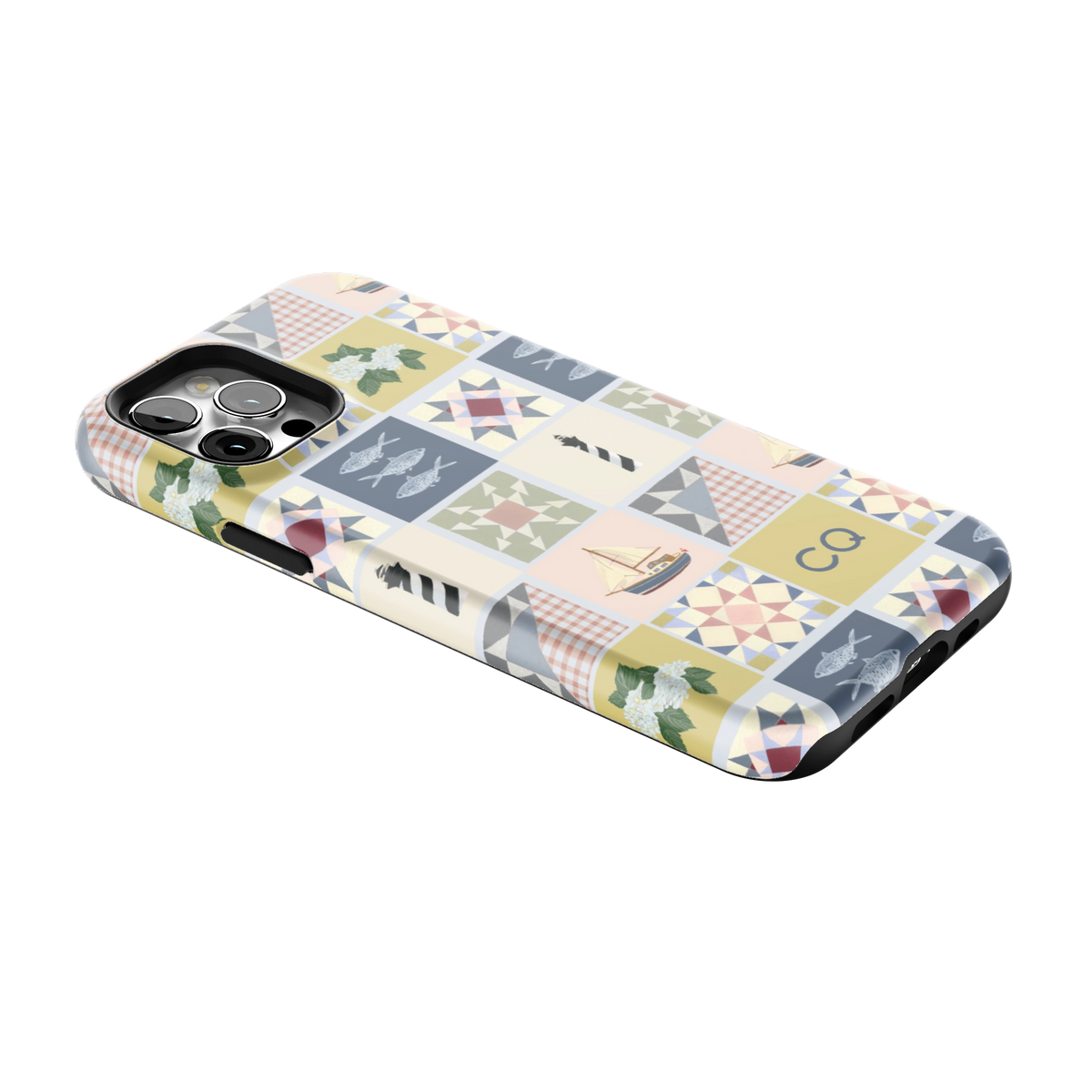 Coastal Quilt Personalized iPhone Case