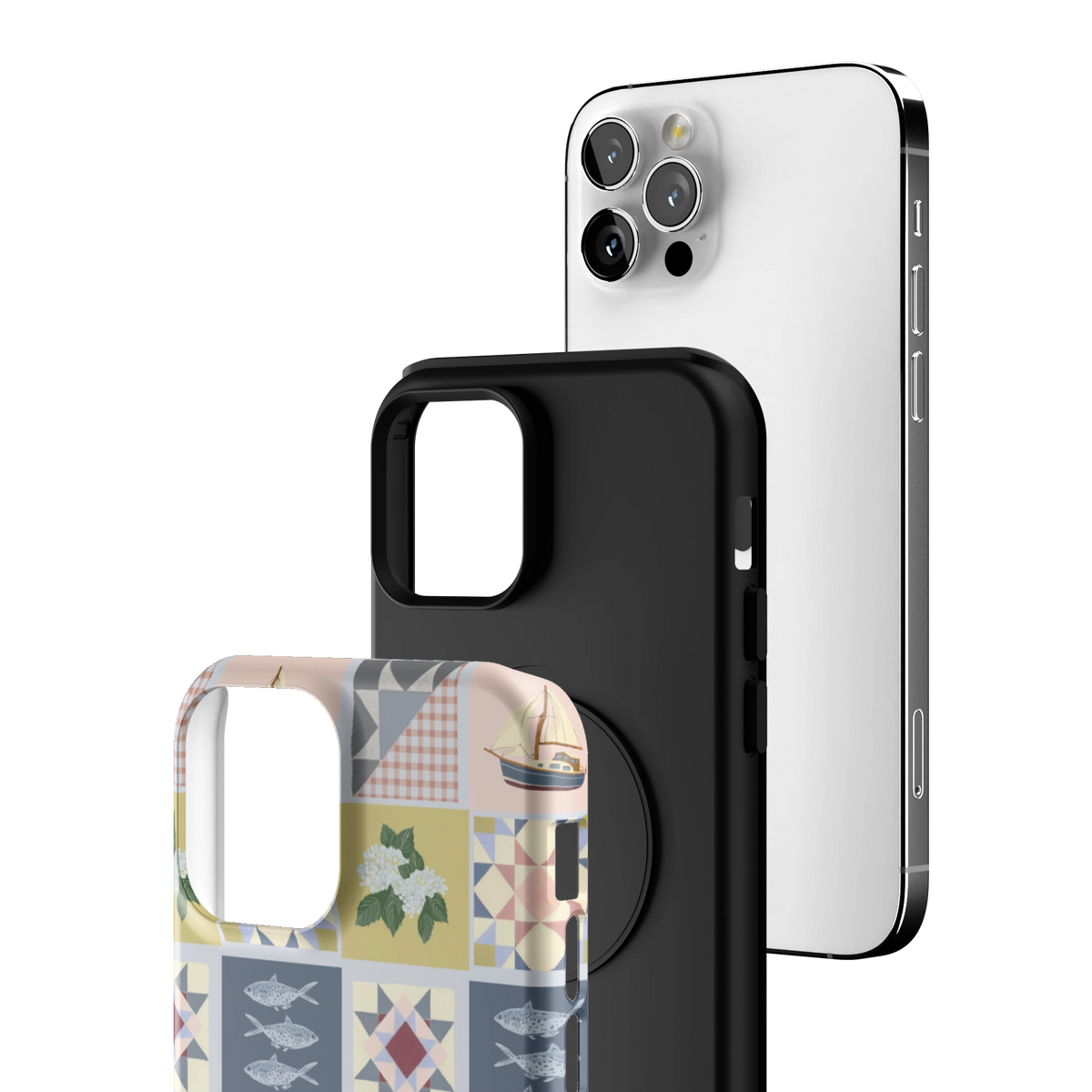 Coastal Quilt Personalized iPhone Case