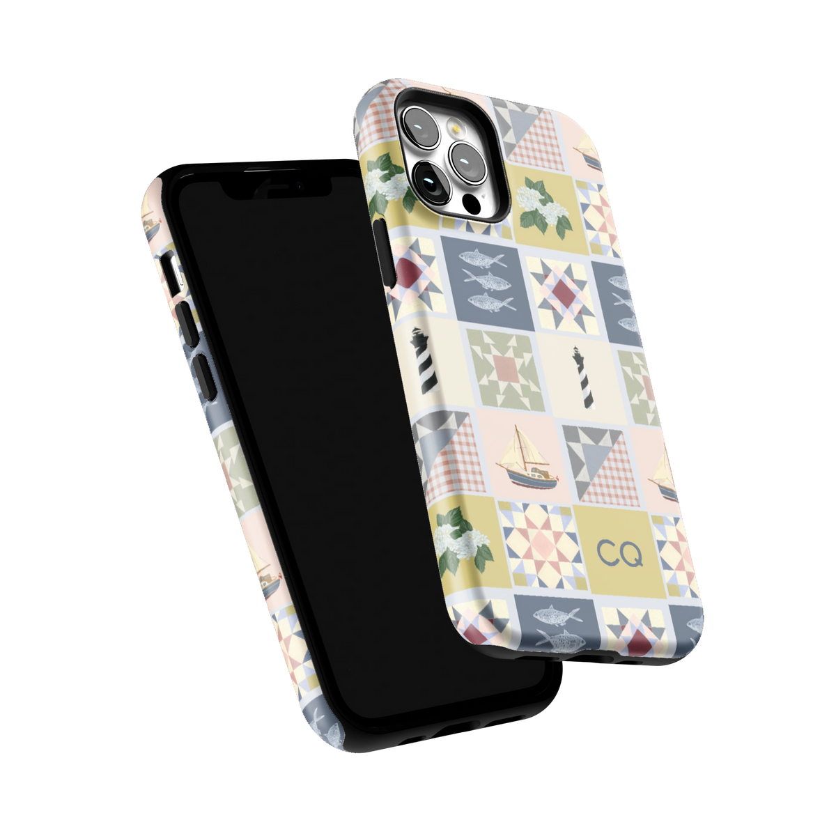 Coastal Quilt Personalized iPhone Case