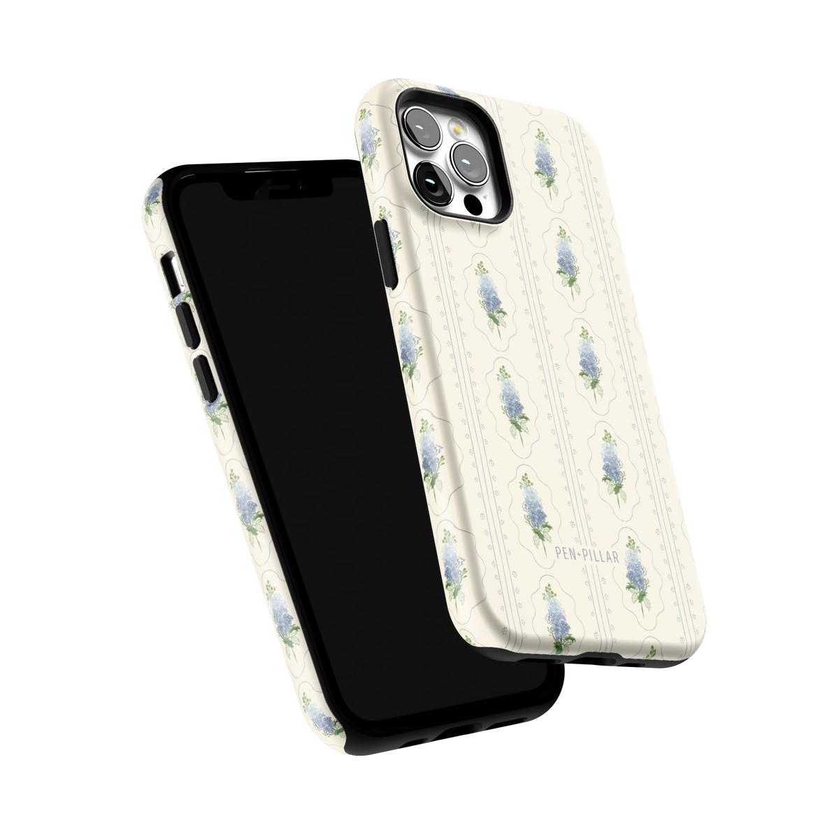 July Birth Month iPhone 12 Pro case tilted to show the raised edges around the screen and camera