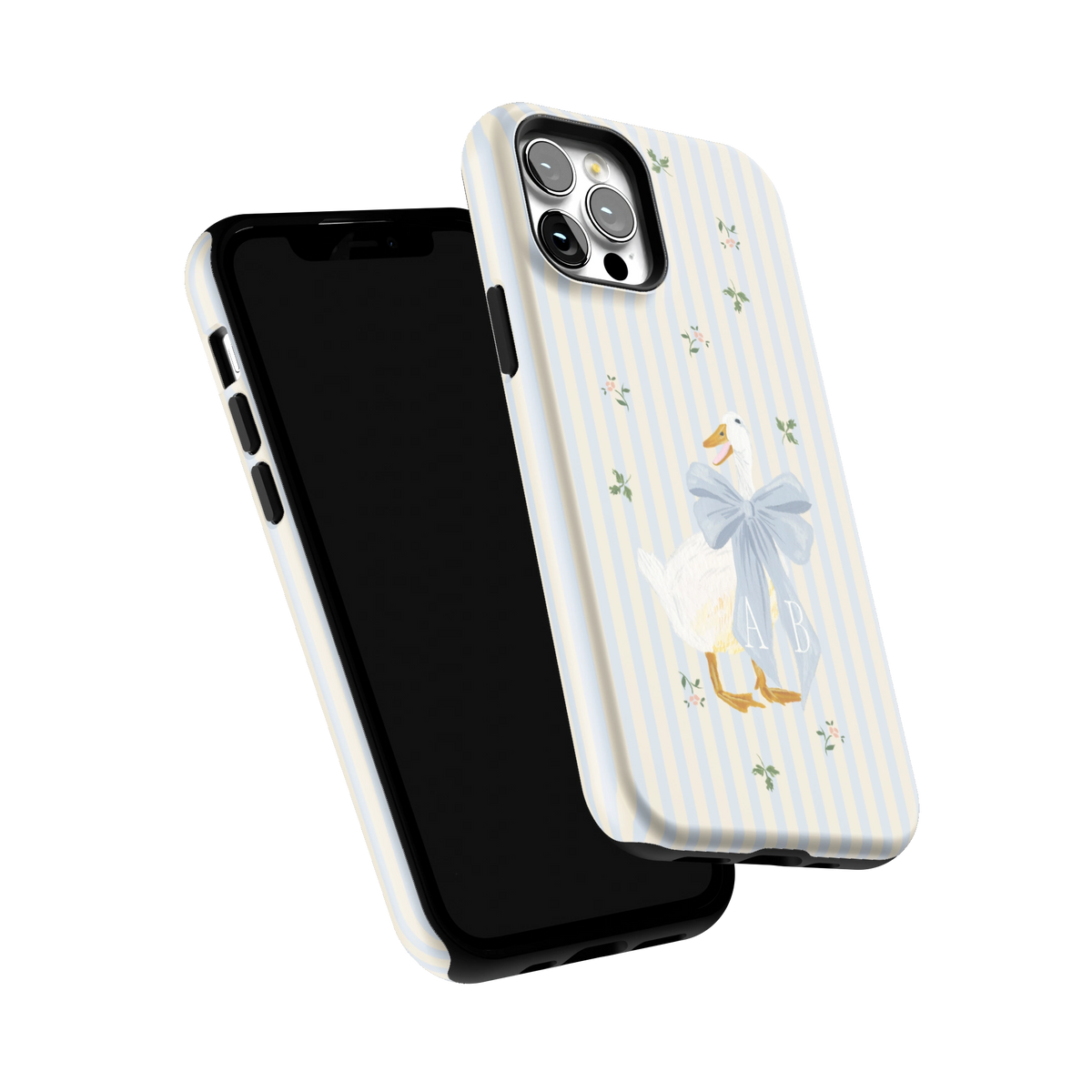 Dainty Duck Personalized iPhone Case
