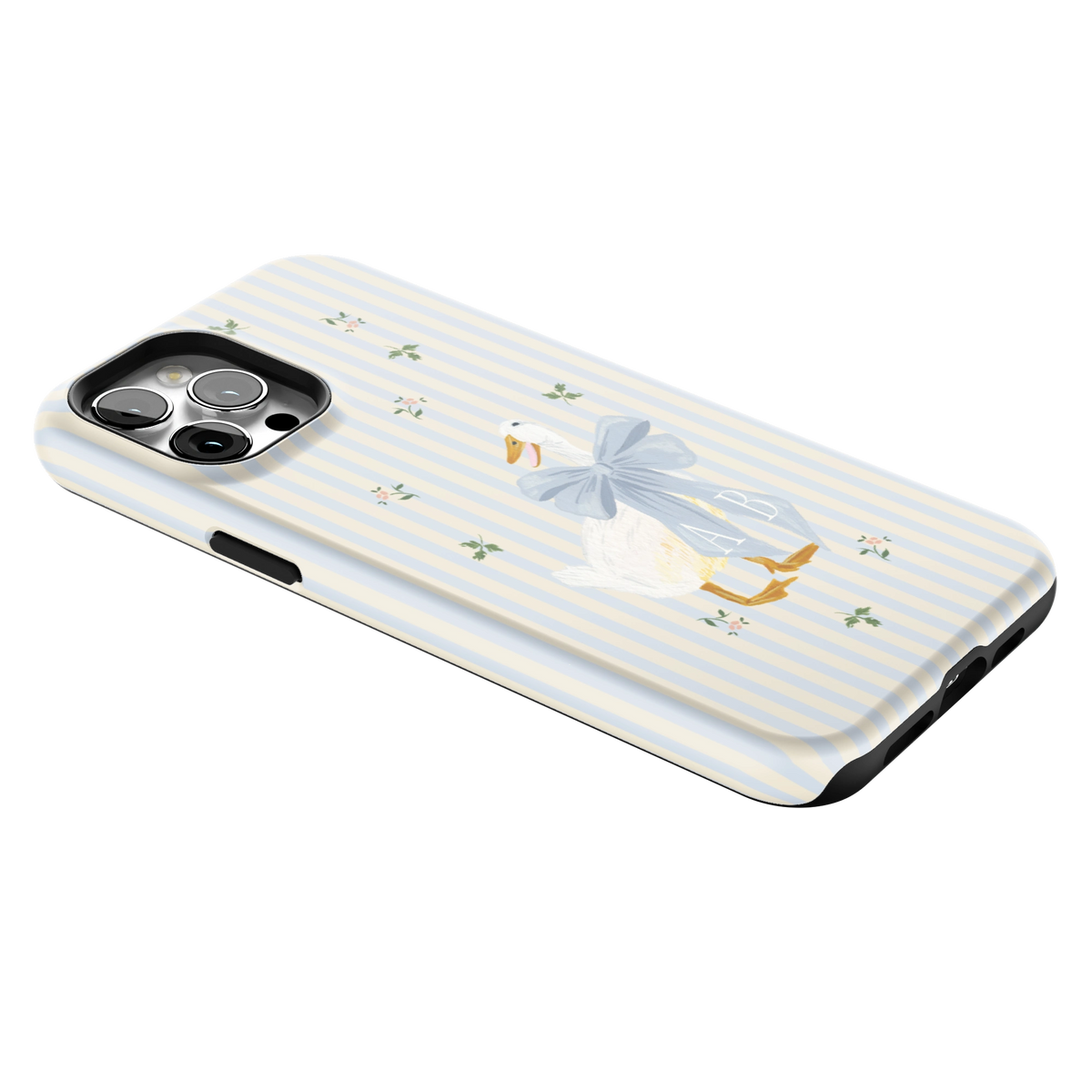 Dainty Duck Personalized iPhone Case