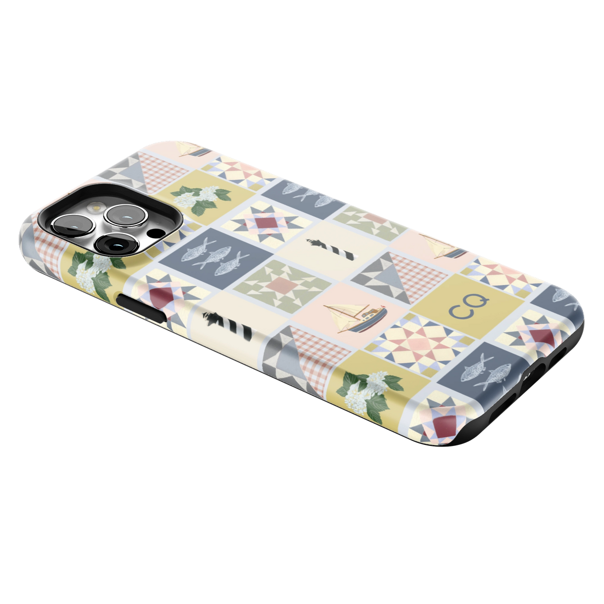 Coastal Quilt Personalized iPhone Case