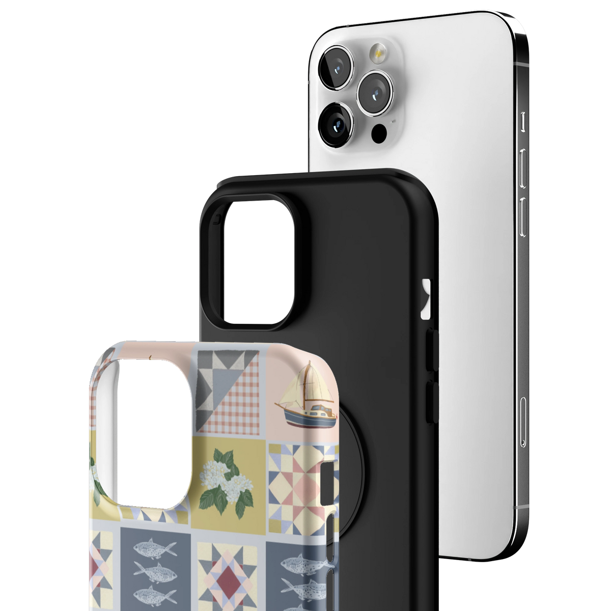 Coastal Quilt Personalized iPhone Case