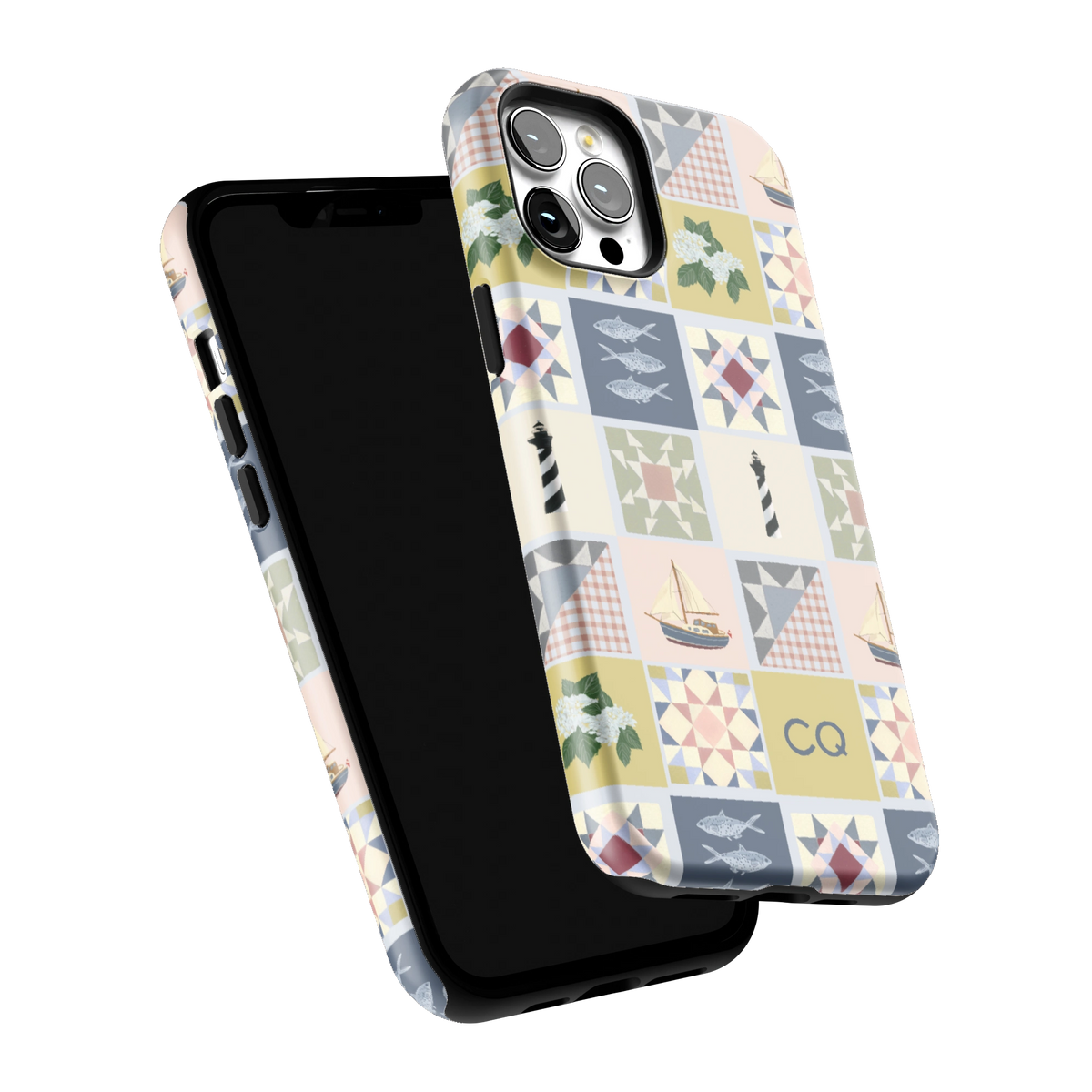 Coastal Quilt Personalized iPhone Case