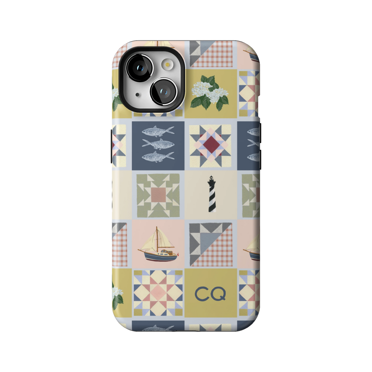 Coastal Quilt Personalized iPhone Case