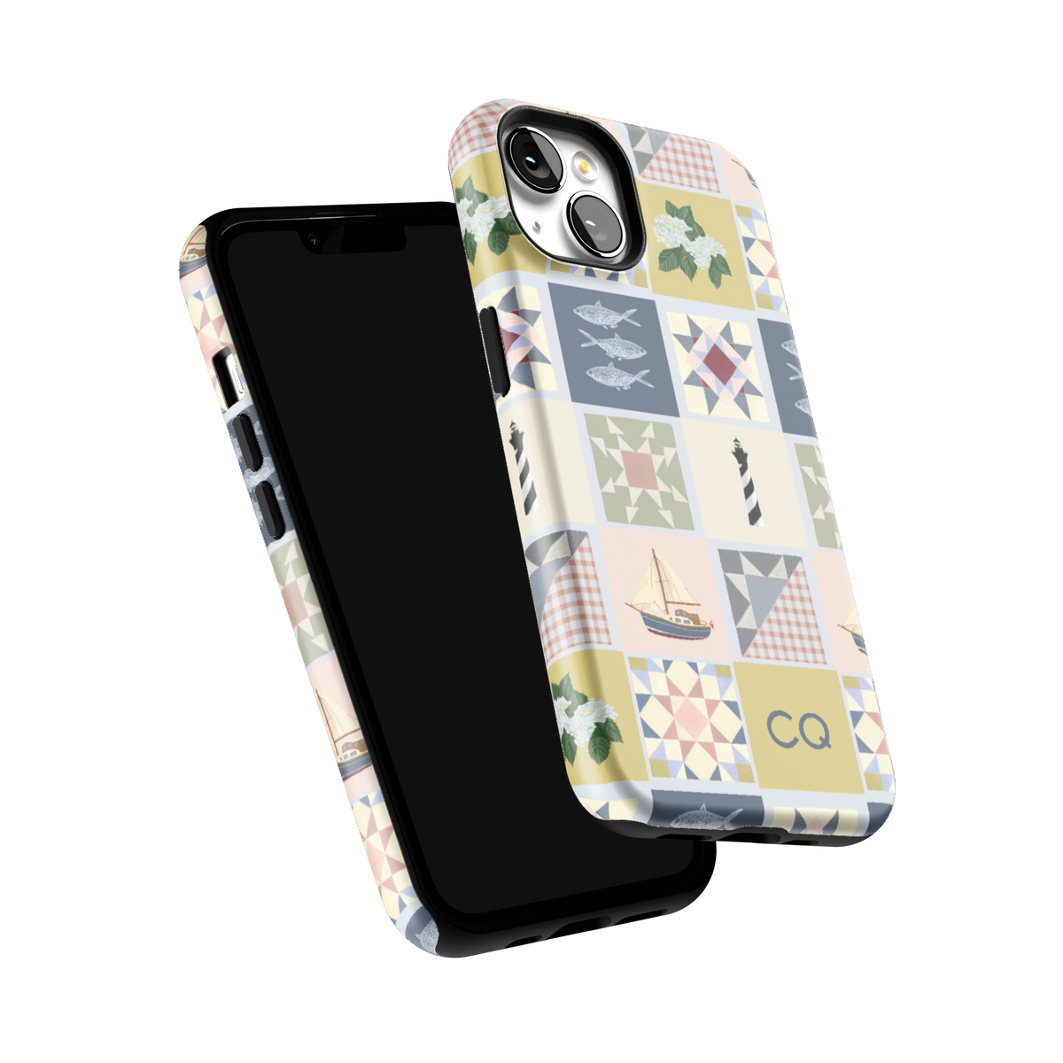 Coastal Quilt Personalized iPhone Case