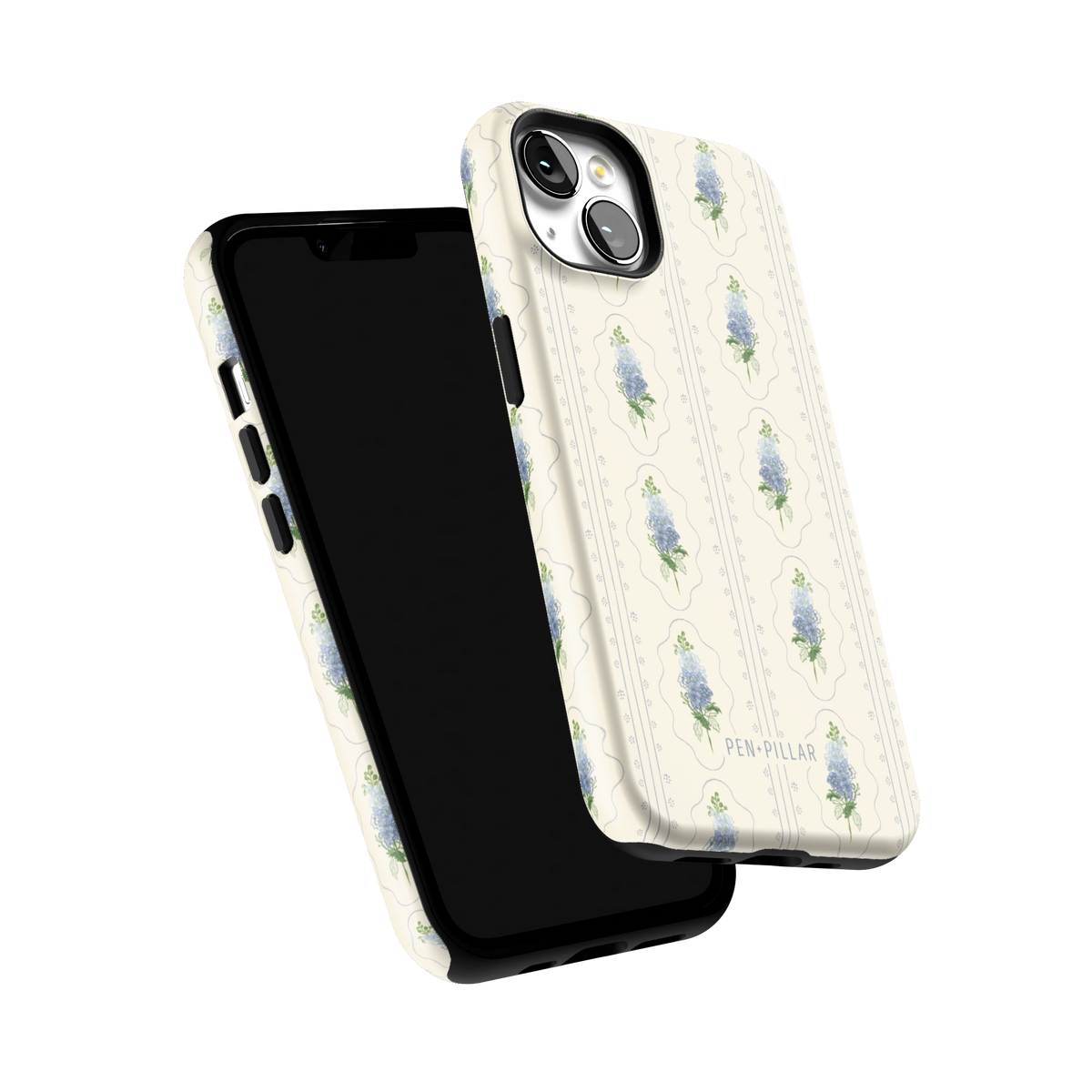 July Birth Month iPhone 13 case tilted to show the raised edges around the screen and camera