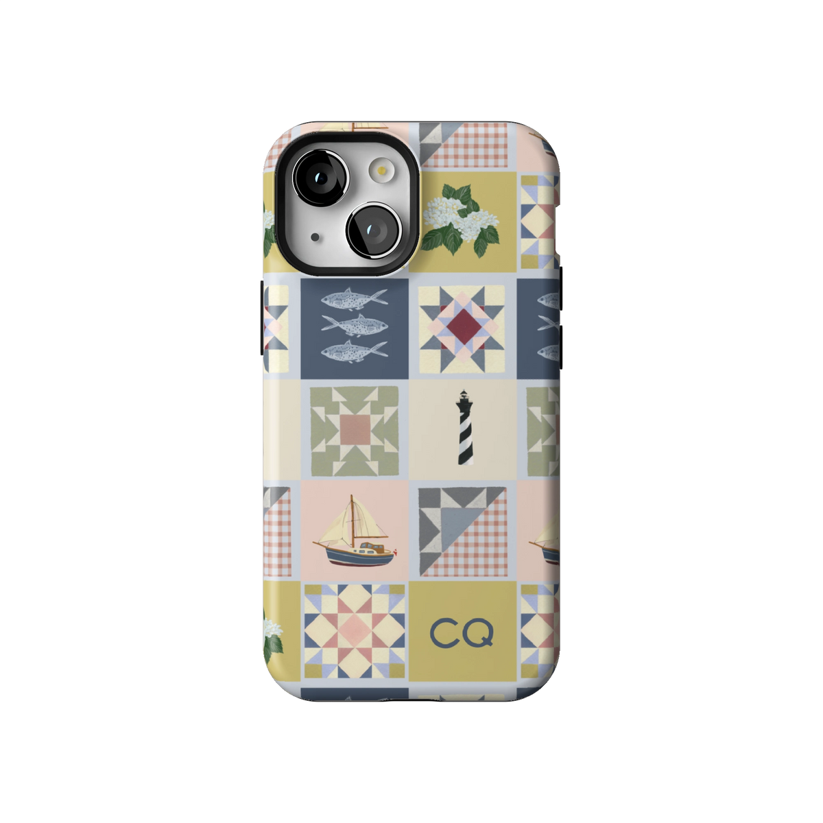 Coastal Quilt Personalized iPhone Case
