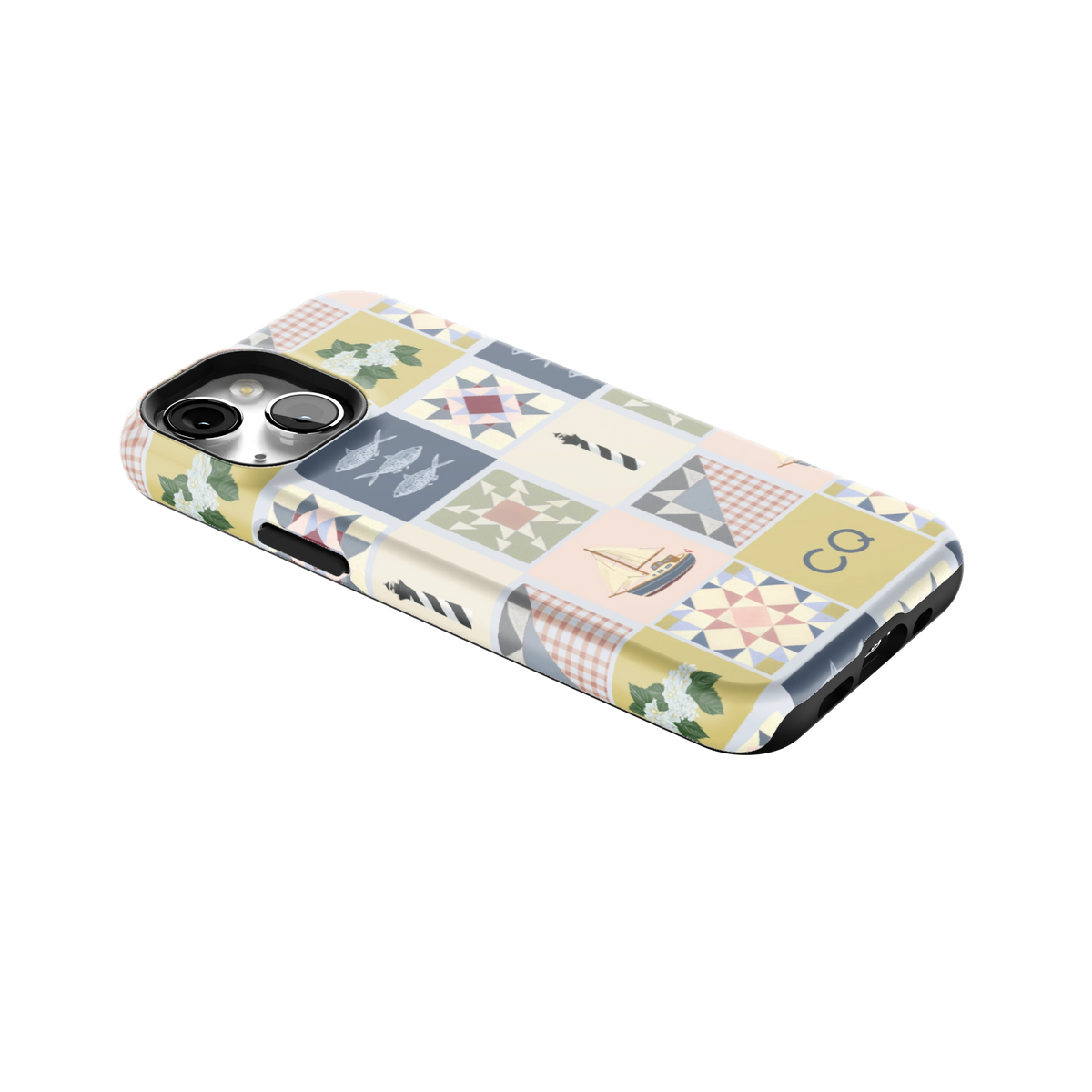 Coastal Quilt Personalized iPhone Case