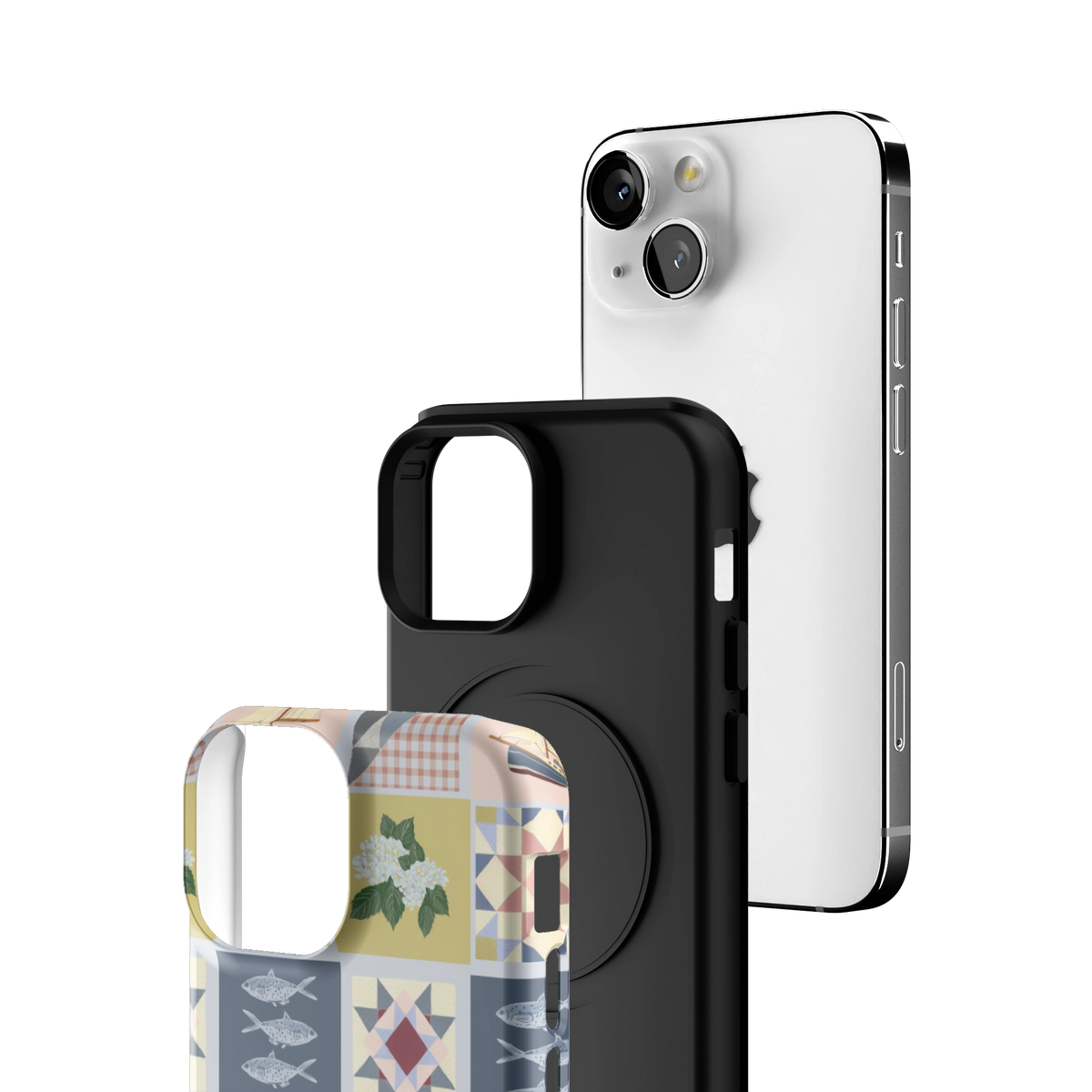 Coastal Quilt Personalized iPhone Case