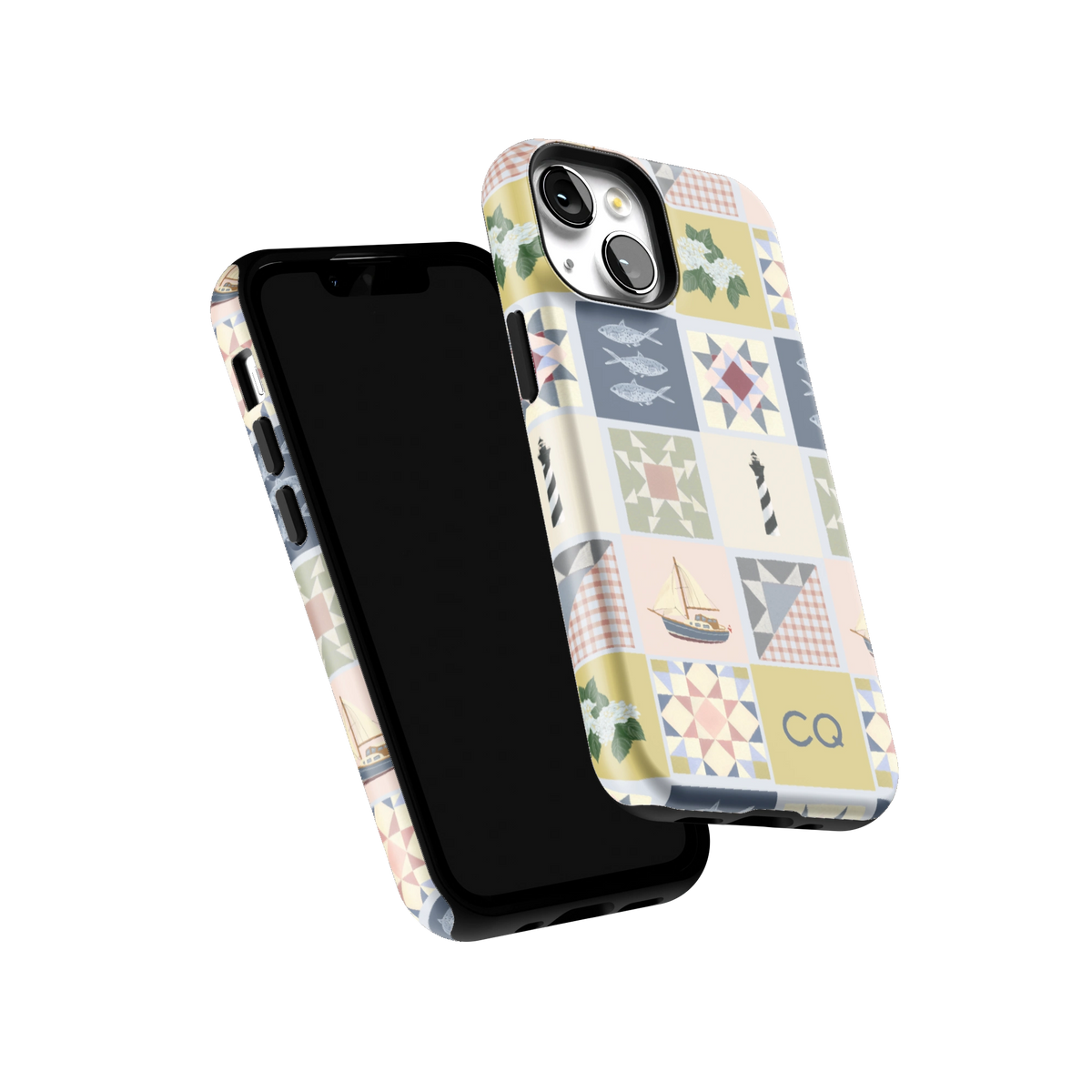 Coastal Quilt Personalized iPhone Case