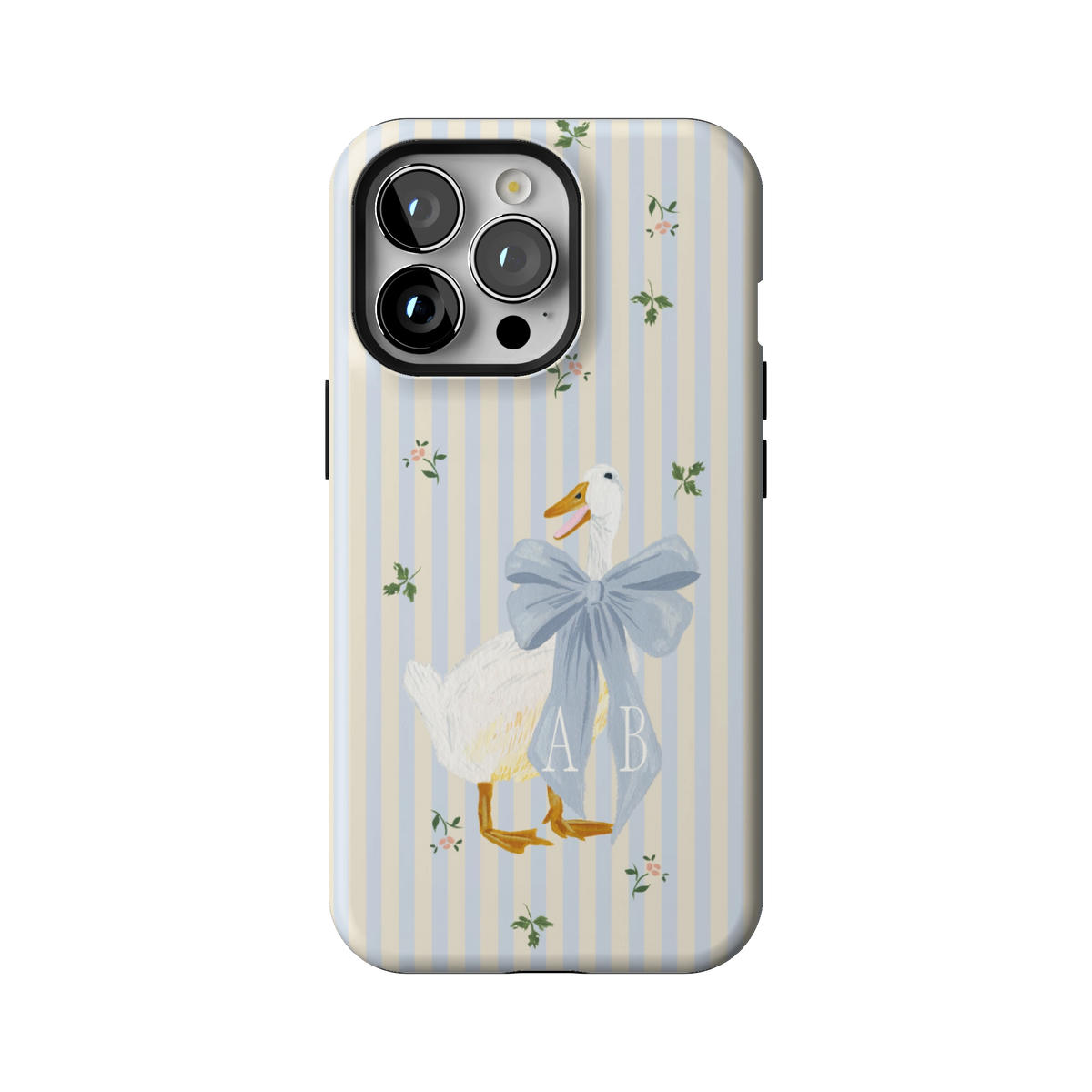 Dainty Duck Personalized iPhone Case