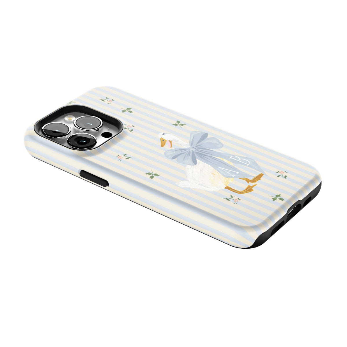 Dainty Duck Personalized iPhone Case