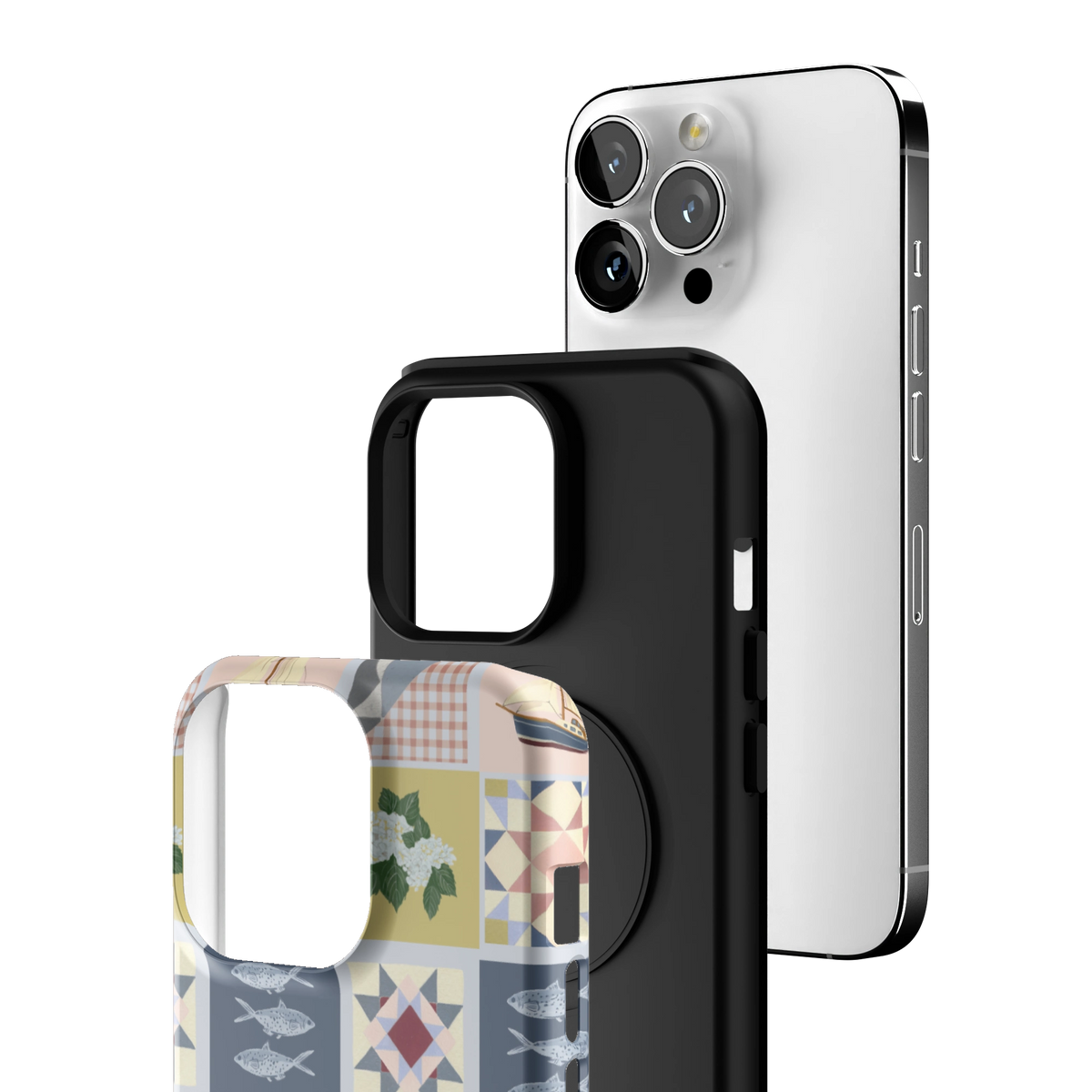 Coastal Quilt Personalized iPhone Case