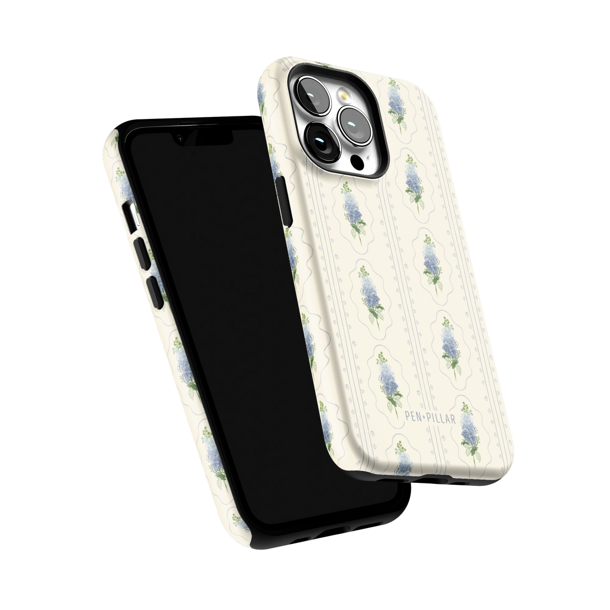 July Birth Month iPhone 13 Pro case tilted to show the raised edges around the screen and camera