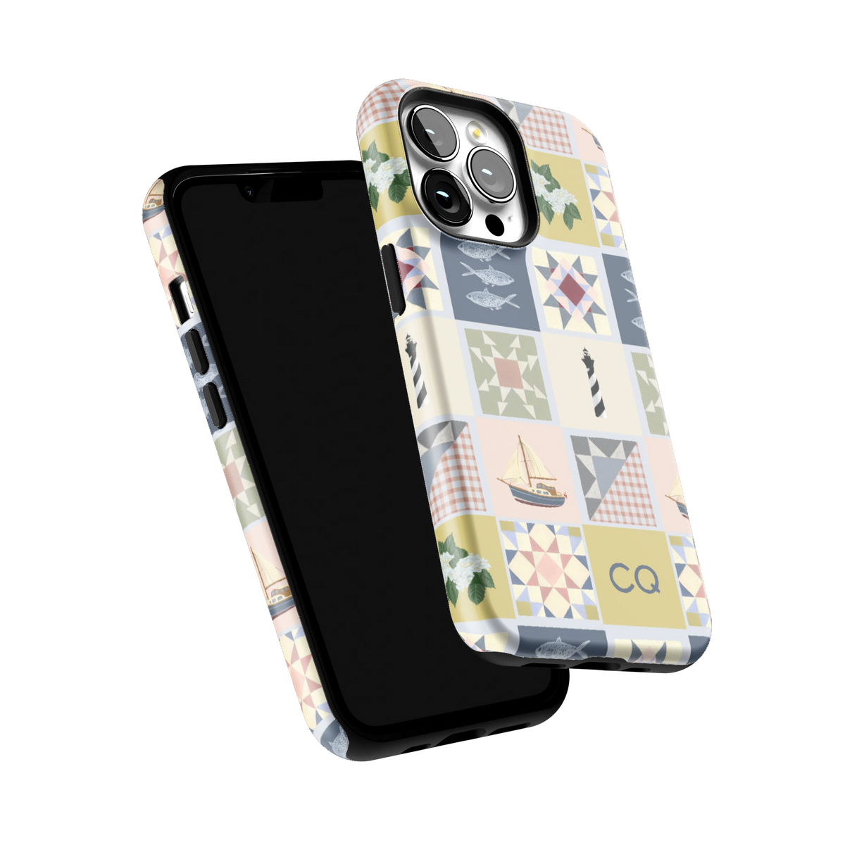 Coastal Quilt Personalized iPhone Case