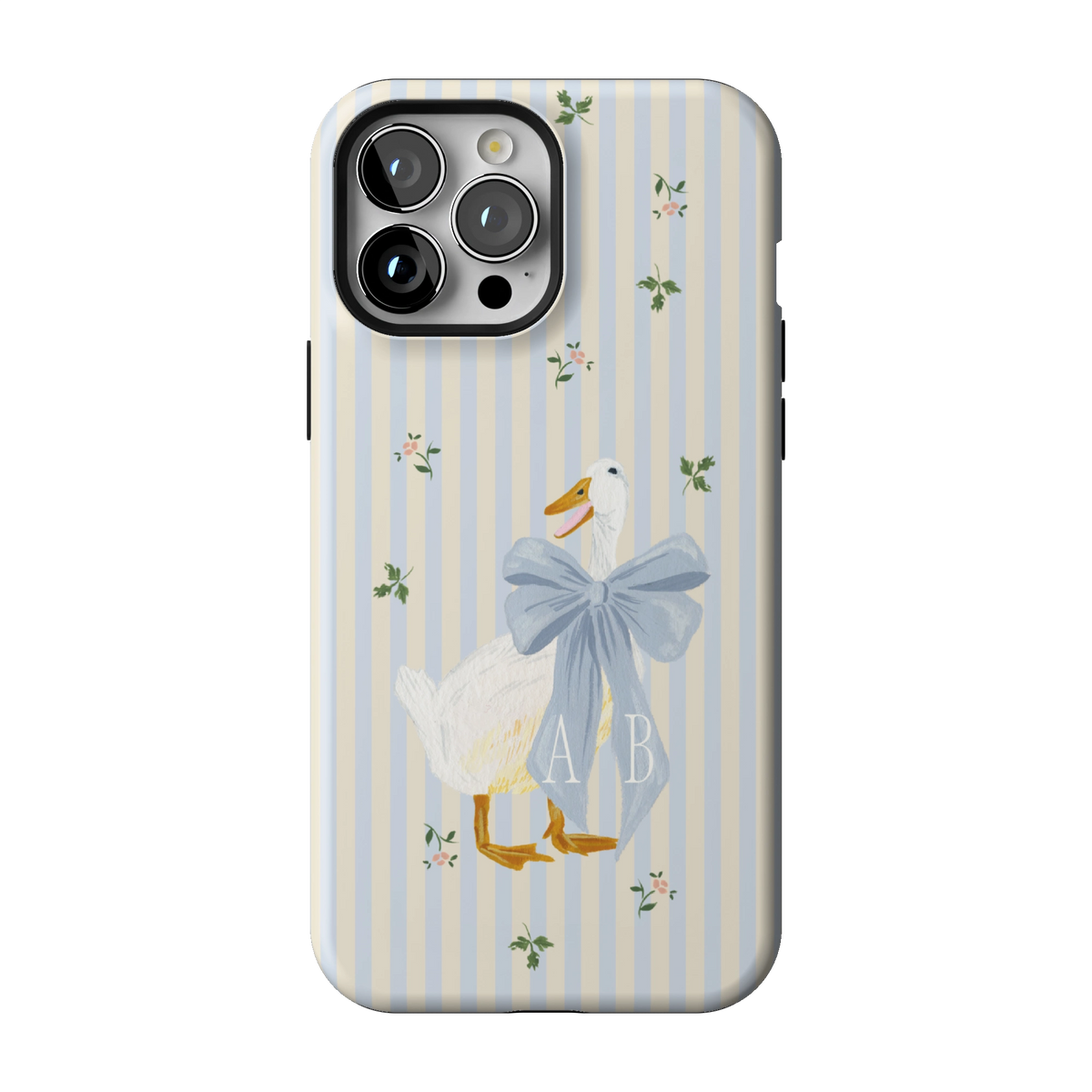 Dainty Duck Personalized iPhone Case
