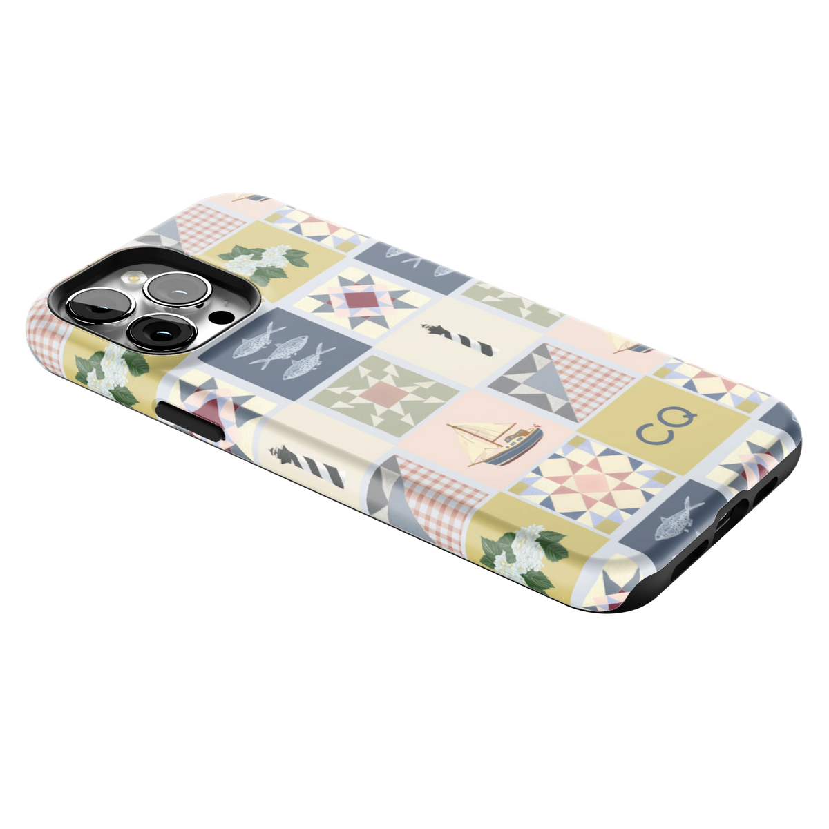 Coastal Quilt Personalized iPhone Case