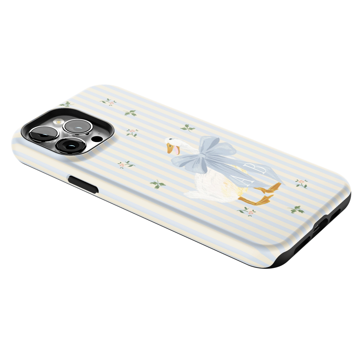 Dainty Duck Personalized iPhone Case