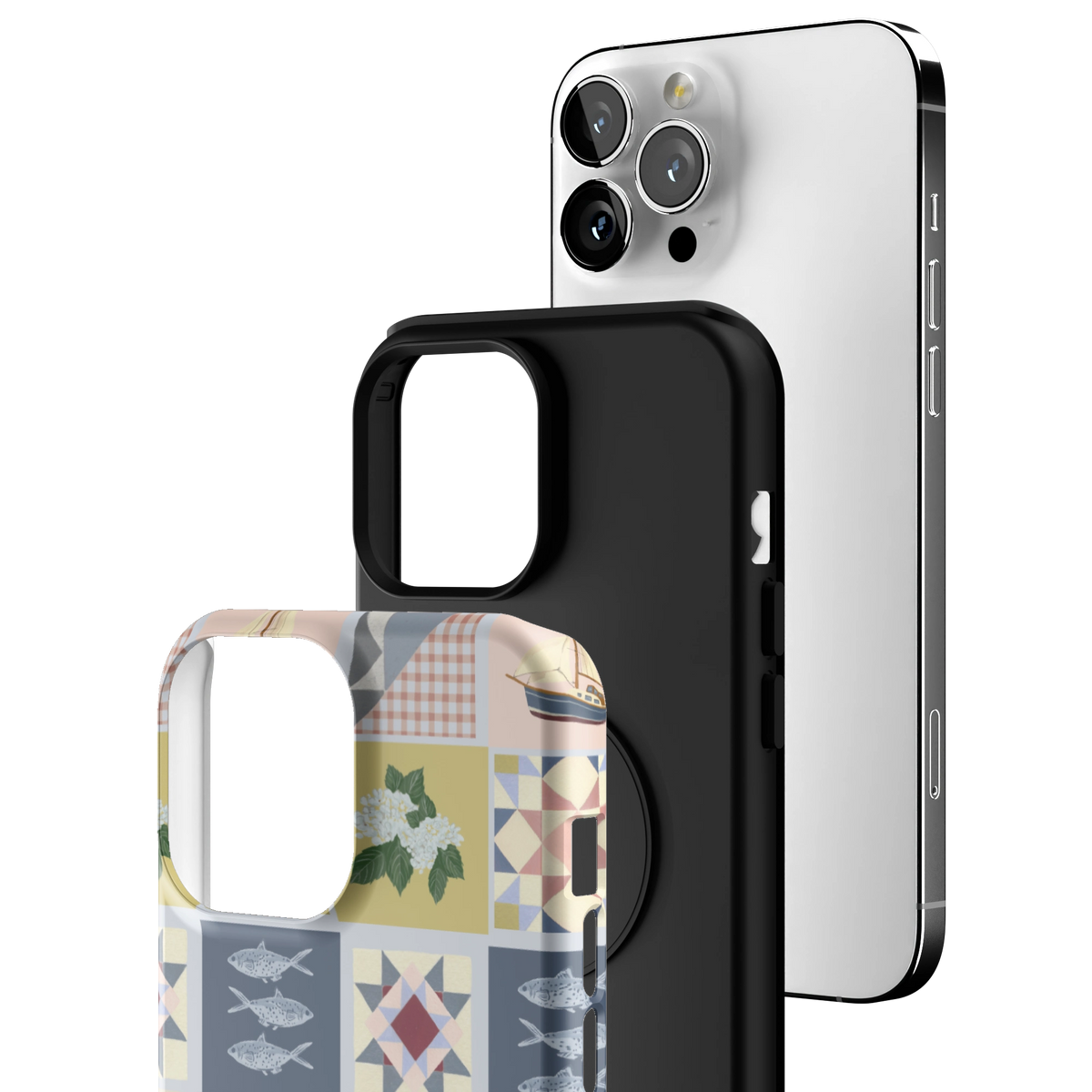 Coastal Quilt Personalized iPhone Case